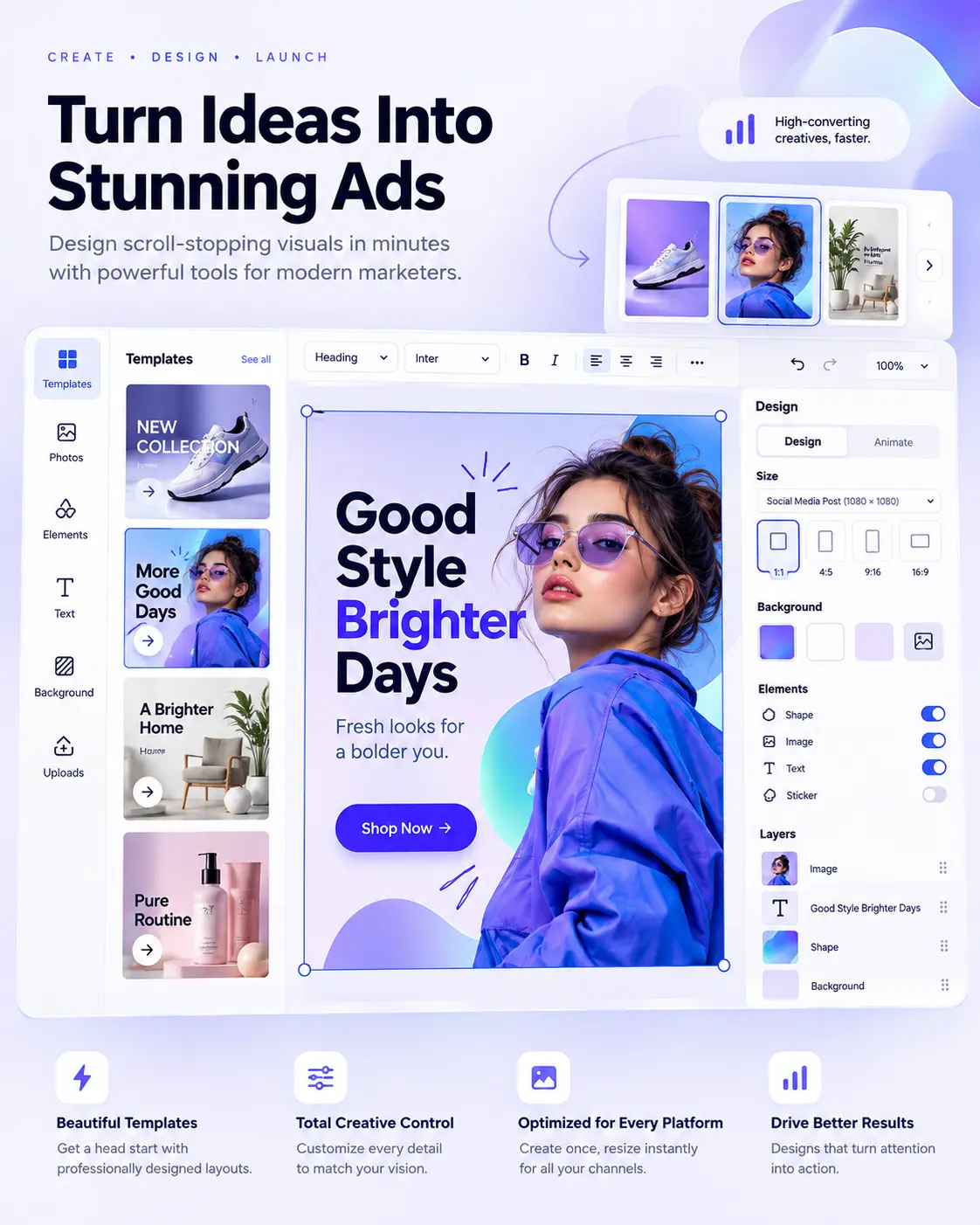 Ad creative editor
